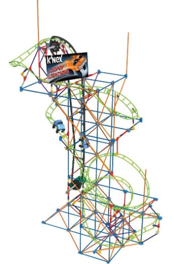 K'Nex KNEX Loopin Lightning Coaster Kit Assembly requird Awesome Fun Promised